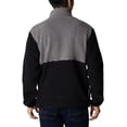 thumbnail image 2 of Columbia Mens Rugged Ridge Sherpa Half Snap City Grey/Black Large, 2 of 5