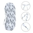 thumbnail image 1 of OULII Installation Rapide 1 Paire Lacets Blancs pour Espadrilles et Patins Décontractés, 1 of 8