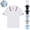 White, variant on Mfakffe Toddler Boys Girls Polo Shirt Back To School Golf School Uniform Summer Short Sleeve T Shirts Casual Lapel Collar Tshirt