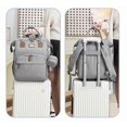 thumbnail image 3 of Baby Diaper Bag, Changing Bed Backpack Off-white, 3 of 5