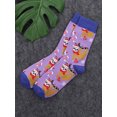 thumbnail image 3 of Christmas Adult Tube Socks with Cartoon Colorful Pattern Thick Holiday Slipper Sock Pack Gift, 3 of 8