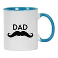thumbnail image 1 of Inkdotpot Dad 11oz CeramicCoffee Mug Novelty Gift For Daddy Fathers Day Gift Mug-Blue, 1 of 6