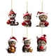 thumbnail image 2 of Wmhnj Juego de adornos navideños colgantes de acrlico 2D con colgantes de gato para decoracin navideña de interiores - Bolsa de 6 piezas, 2 of 9