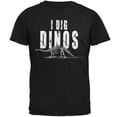 thumbnail image 1 of I Dig Dinos Dinosaur Fossil Bones Brontosaurus Mens Soft T Shirt, 1 of 1
