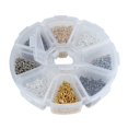 thumbnail image 2 of segolike 800pcs Mix Color Screw Eye Pin Threaded Peg Drilled Findings Jewelry Making, 2 of 9