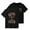 Black, variant on ZACPNCV Kids Summer Shirts Happy New Year Printed Short Sleeved Crewneck Tops Clothes 2025 Black 4-5 Years