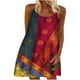 thumbnail image 1 of Vestido HUOGUO de verano para mujer, estampado, casual, sin mangas, 1 of 4