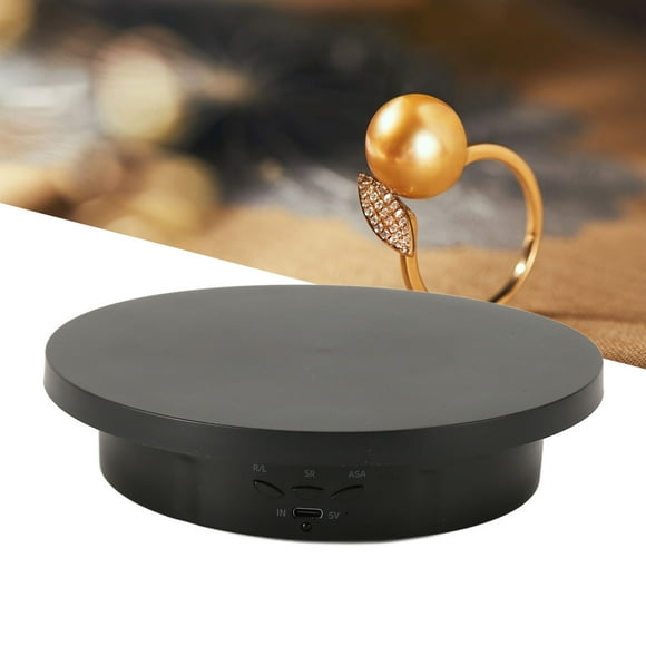 Motorized Rotating Display Stand, Electric Turntable Rotating Display Stand 360 Degree Adjustable Angles For Products For Watches
