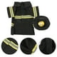 thumbnail image 3 of 1 juego de ropa para perros y mascotas Forma de uniforme de bombero Ropa para mascotas Traje de actuación de fiesta Abrigo transformado para mascota Gato Cachorro Tamaño S Negro, 3 of 5