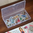 thumbnail image 2 of Clear Sticker Holders Storage Organizers Small Sorting Box Storage Containers Sticker Storage Box, 2 of 9