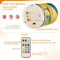 thumbnail image 5 of Yayeee Flameless Candles with Remote Flickering Battery Operated Multi Color Changing, Yellow Glasses, 5 of 7