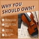 thumbnail image 3 of Kit de Violín Acústico Ktaxon 3/4 con Estuche, Arco y Colofonia, 3 of 7
