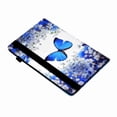 thumbnail image 4 of Dteck Samsung Galaxy Tab A7 Lite Case SM-T220 SM-T225, Shockproof Silicone PU Leather Wallet Case for Samsung Tab A7 Lite (2021) SM-T220/ T225, Blue Butterfly, 4 of 10