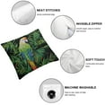 thumbnail image 4 of COMIO  Throw Pillow Cover Parrot Floral Jungle Tropical Palm Leaves Plants Bird Paradise Flower Nature Square Pillow Case Cushion Cover for Home Car Decorative  2pc, 4 of 6