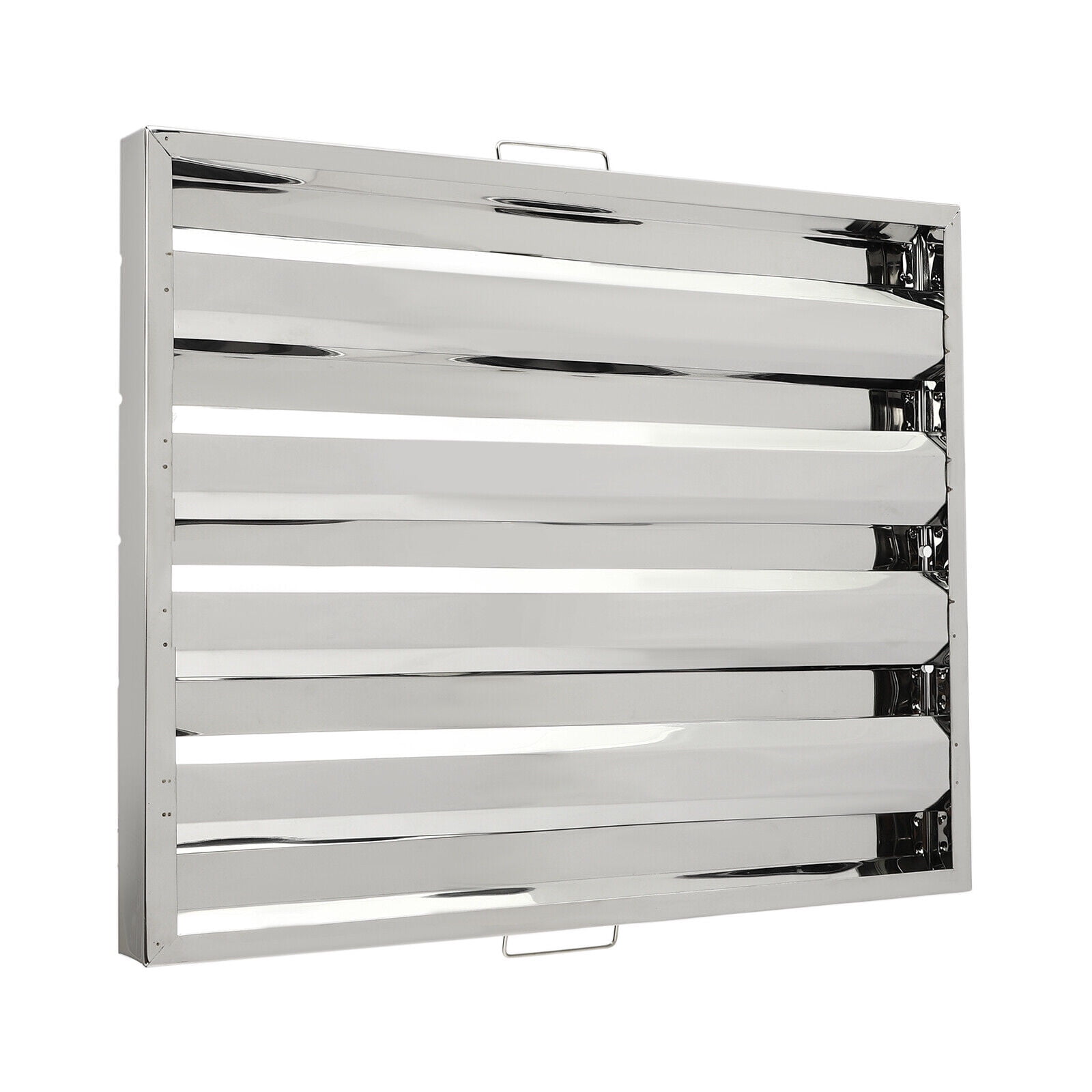 Stainless Steel Range Hood Filter Set of 6, Durable Grease & Oil Baffle Filter for Commercial and Home Kitchens, Easy to Clean and Install, Safe and Efficient Cooking