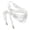 B_ White, variant on Women’s Thin Lace Neck Wrap Tiny Minimal Pendant Trim Soft Silky Fabric For Park Strolls White