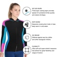 thumbnail image 6 of REALON Wetsuits Top Jacket Women 2mm Neoprene Shirt Wet Suit Long Sleeve for Diving Surf Swim Water Sports, 6 of 10
