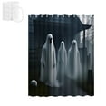 thumbnail image 2 of Tyidzon Halloween Rideau de Douche Décoration de Salle de Bain Tissu de Séparation Impression Numérique Rideau Imperméable avec Crochets Sans Perçage, 2 of 6