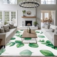thumbnail image 3 of Eucalyptus Leaves Area Rugs 5'x8', Washable Small Throw Rugs for Classroom Bedroom, Spring Botanical Leaf Sage Green Indoor Outdoor Rug Non-Slip Low Pile Carpet Runner Reversible Floor Mats, 3 of 8