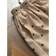 thumbnail image 3 of Women's Polka Dot Elastic Waist Pants, Drawstring Loose Fit Trousers with Pockets for Everyday, Casual, Lounge & Vacation Wear, 3 of 6