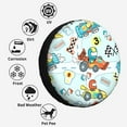 thumbnail image 6 of Kdxio Cartoon Car Racing for Tire Cover Wheel Protectors Tyre Covers Weatherproof Wheel Covers Universal Fit for Trailer Rv SUV Truck Camper Travel Trailers 17 inch, 6 of 8