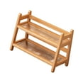 thumbnail image 4 of deevoka Water Cup Display Rack 2 Tier Decorative Simple Coffee Mug Holder Home Decor Wood, 4 of 9