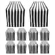 thumbnail image 2 of Paquete de 10 Caminos de Mesa DecoracióN de Mesa de PoliéSter Camino de Mesa una Rayas Blanco y Negro CláSico DiseñO Moderno y Elegante, 2 of 5