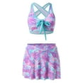 thumbnail image 4 of Maillots de Bain Deux Pièces pour Femmes Noué à Nouer avec Robe de Bain, 4 of 5