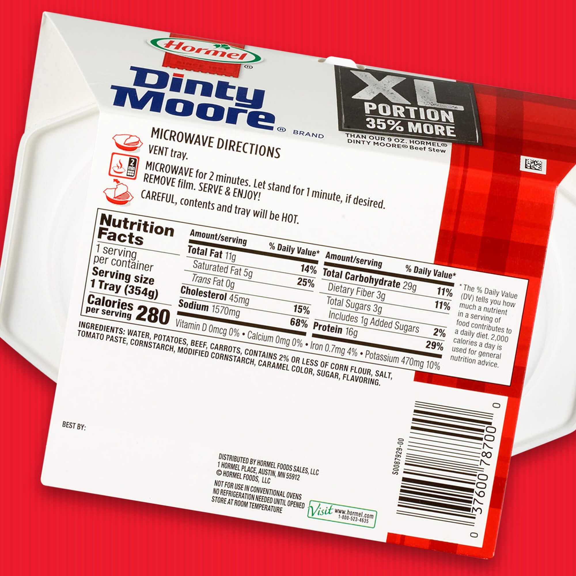 HORMEL XL DINTY MOORE Beef Stew, 12.5 oz
