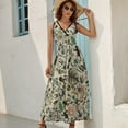 thumbnail image 5 of Cute Vintage Bug Pattern Sleeveless Dress Dresses Women Summer Evening Dresses Ladies Bohemia Long Dresses, 5 of 9
