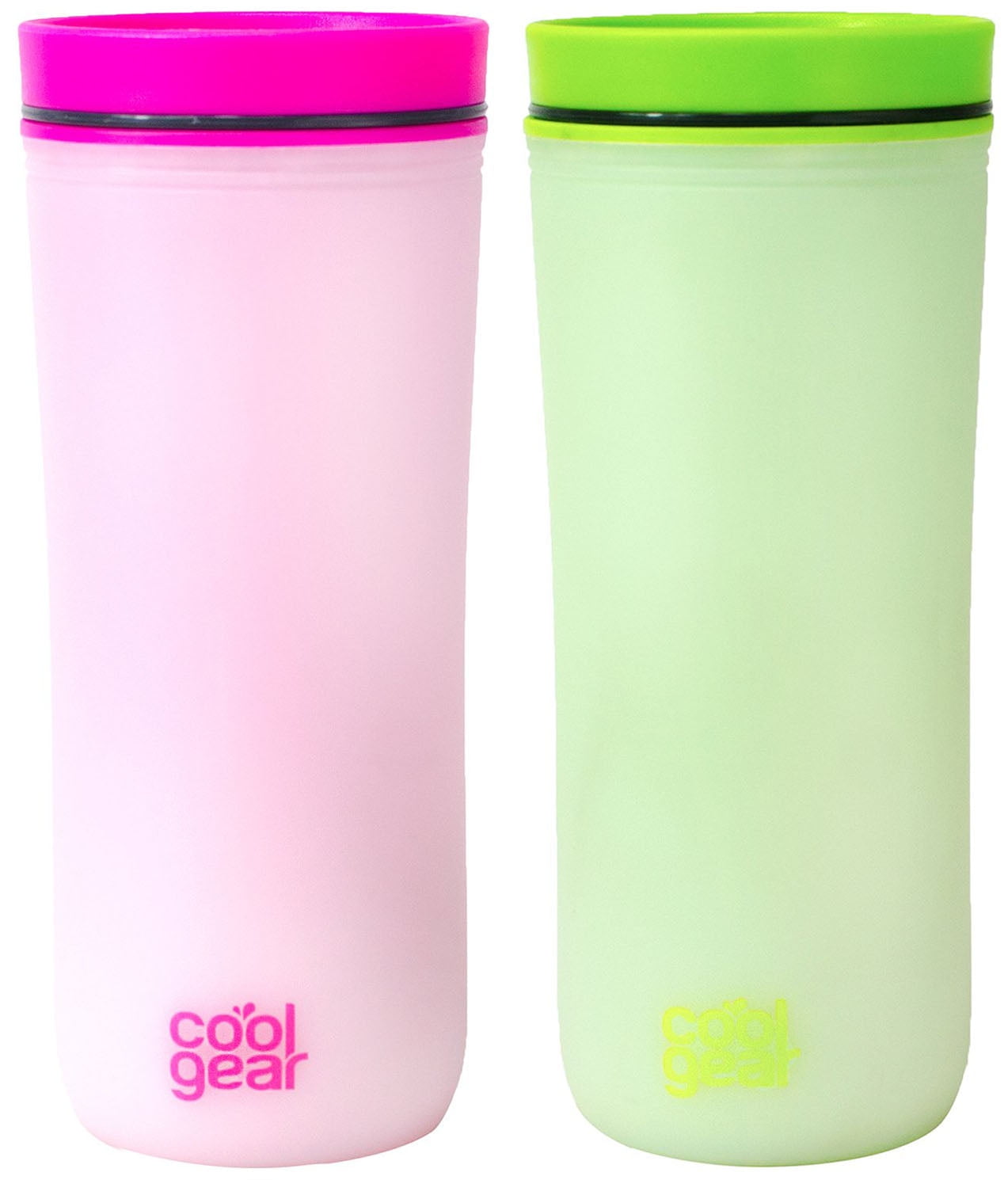 2 Pack COOL GEAR 16 oz Sumatra Coffee Travel Mug with Spill Resistant