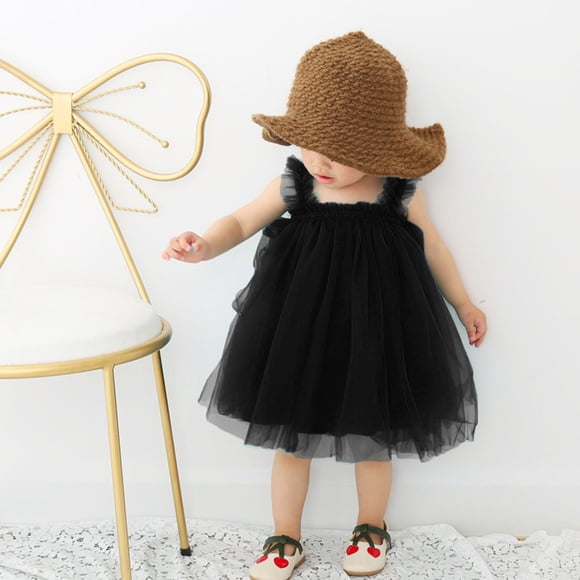 Toddler Kids Baby Girl Dress Sleeveless Ruffle Party Dress Christmas Girls Dresses Size 78 Girls Dresses Size 5-6T Christmas Girls Dresses Size 8 Red Girls Dresses 5T formal Christmas Girls Dresses