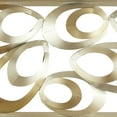thumbnail image 4 of DecMode Gold Metal Scallop Ribbon Abstract Wall Decor with Black Frame, 4 of 7