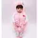 thumbnail image 1 of Muñeca Reborn de silicona suave perfecl de 19 pulgadas con cuerpo de tela para niños en mameluco, 1 of 7
