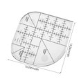 thumbnail image 4 of Regla de esquina curva para acolchar, costura de patchwork: plantillas de costura de borde redondo, herramientas de patchwork para suministros de costura, hogar, oficina, 4 of 5