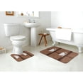 thumbnail image 4 of Yiaed Coffee Cafe Cup Print Bathroom Mat Set 2 Pieces Mat Anti-Skid Pad Ultra Soft and Absorbent Bathroom Bath Mat Contour Bath Rugs for Toilet Base, 4 of 6