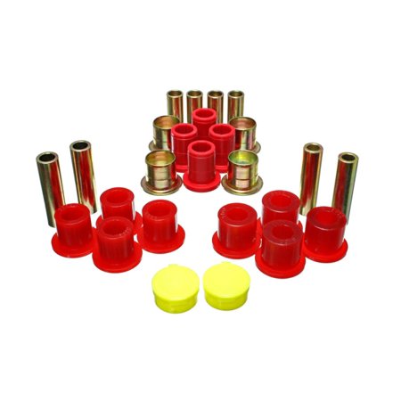 Dodge Dakota Set - Energy Suspension 87-04 Dodge Dakota / 98-03 Durango 4WD Red Front End Control Arm Bushing Set