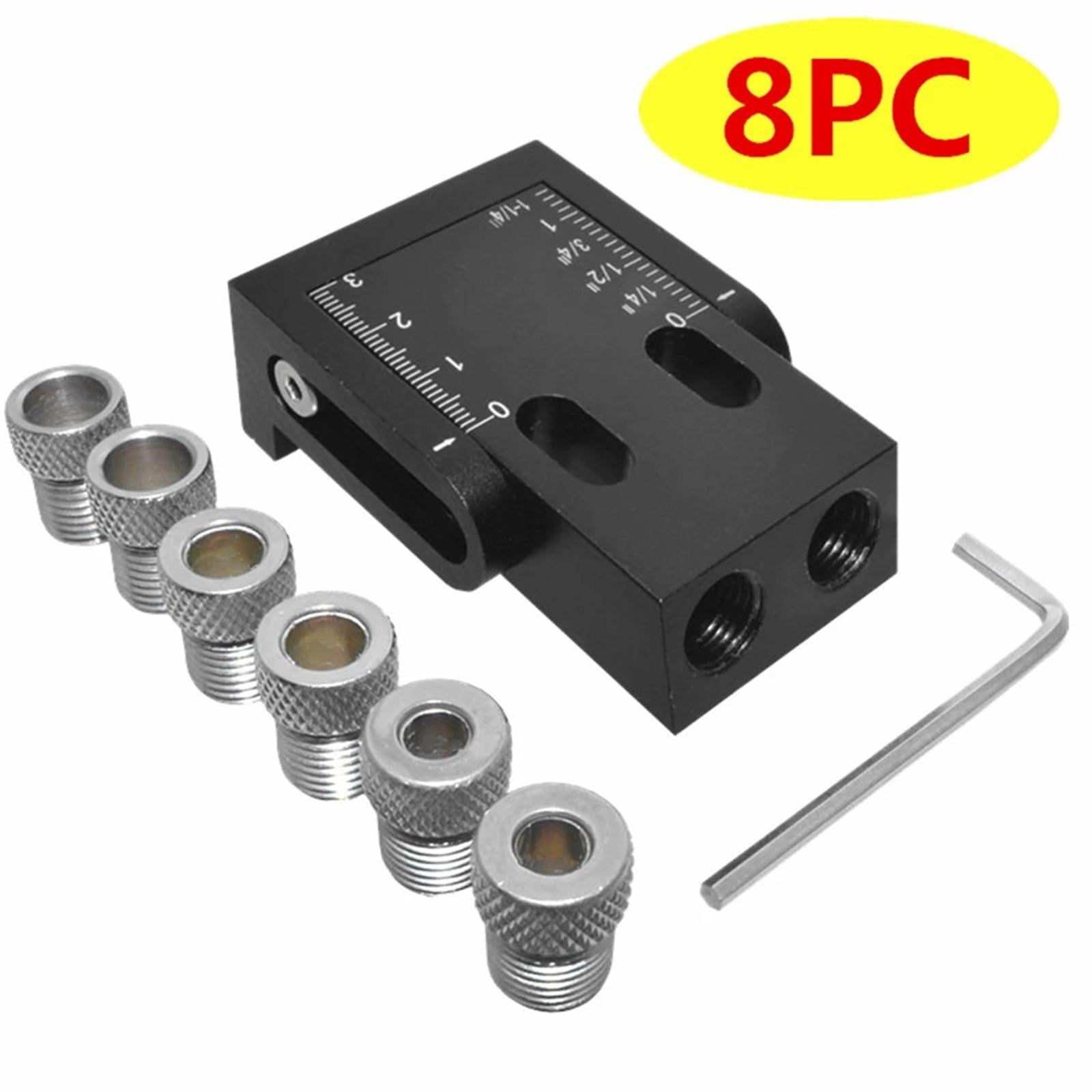 FVDPWYE 15 Degree Hole Jig Kit Carpenters Woodwork Guides Joint Angle Tool 6/8/10mm Hole