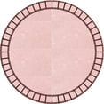 thumbnail image 1 of Ahgly Company Indoor Round Patterned Pink Bubble Gum Pink Area Rugs, 7' Round, 1 of 1