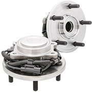QJZ [2-Pack] 512360 Rear Wheel Bearing and Hub Assembly Compatible with 2008-2011 CHRY Town & Country. 2008-2011 Dodge Grand Caravan, 2009-2011 Volkswagen Routan, 5 Lugs with ABS