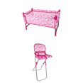 thumbnail image 1 of Silla de comedor Reborn Doll Baby Nursery Room Muebles Decoración Muñeca Rosa Silla Cama Niños Diversión Jugar Juguete Rosa roja Magideal Silla de comedor Reborn Doll, 1 of 6