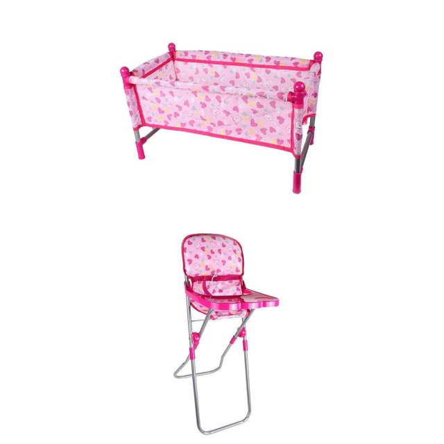 Silla de comedor Reborn Doll Baby Nursery Room Muebles Decoración Muñeca Rosa Silla Cama Niños Diversión Jugar Juguete Rosa roja Magideal Silla de comedor Reborn Doll