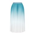 thumbnail image 3 of Light Royal Blue Gradient Loose Fit Skirts for Women Maxi Long Brunch Ruched High Leg Skorts Women 2025 Clothing Country Concert Y2K One Size, 3 of 5