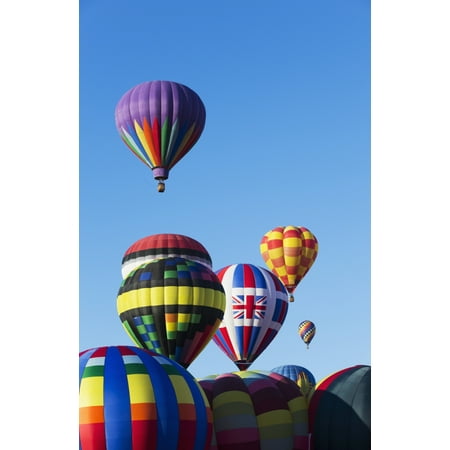 Hot air balloons 2015 Balloon Fiestas Albuquerque New Mexico United States of America Stretched Canvas - Richard Maschmeyer  Design Pics (12 x