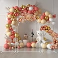 thumbnail image 4 of White Wedding Arch Cover & Beige Wedding Arch Backdrop Stand Set Party Ceremony for DIY - Simple Assembly, 4 of 16