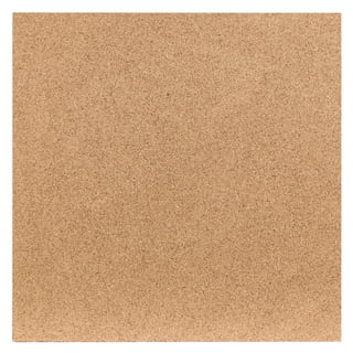 Cork Tile Panels, 12 x 12, Dark Brown Surface, 4/Pack