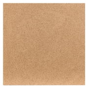 U Brands Square Reversible Cork Tile Bulletin Boards, 12" x 12", Frameless, 4 Count, Brown