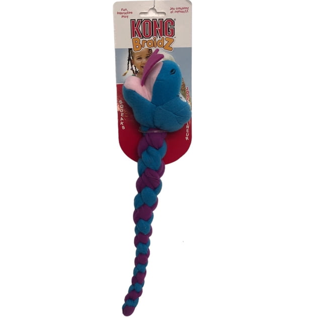 Juguete para perro Kong Braidz Snake Mediano Limpieza dental