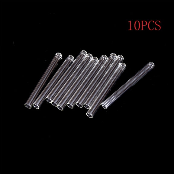 10Pcs 100 mm Pyrex Glass Blowing Tubes 4 Inch Long Thick Wall Test Tube