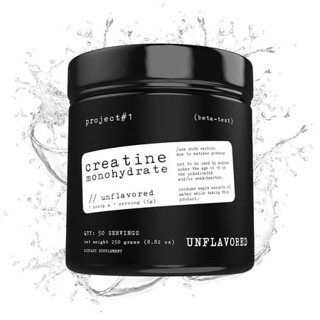 Project 1 Nutrition Creatine Monohydrate Unflavored 50 Servings